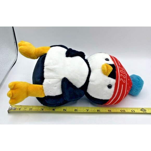 Hallmark Penguin Plush 2022 Stuffed Animal 11" Christmas Winter Lot of 2 HTF - Picture 8 of 16
